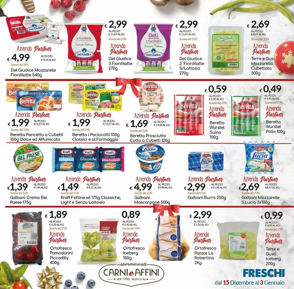 Volantino promozionale Carni e Affini Supermercati  valide dal 15/12/2025 - Pagina 23.