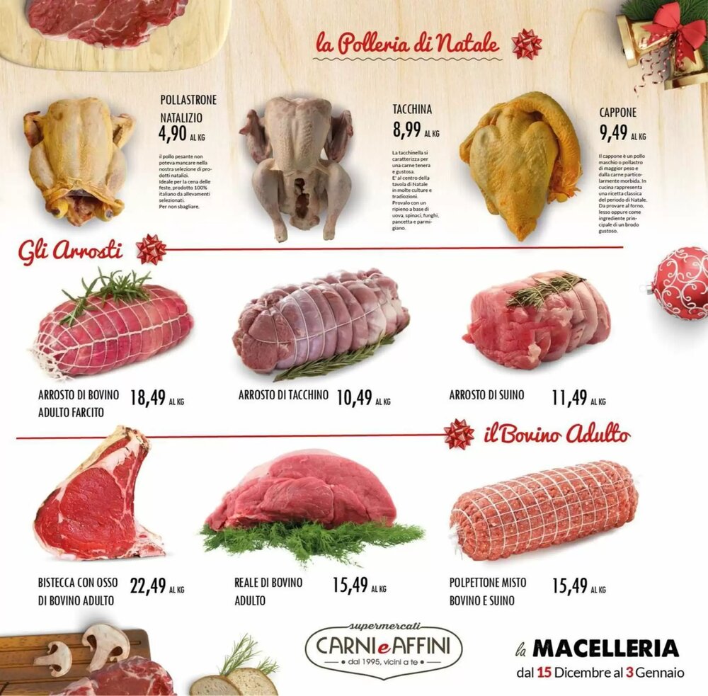 Volantino promozionale Carni e Affini Supermercati  valide dal 15/12/2025 - Pagina 3.