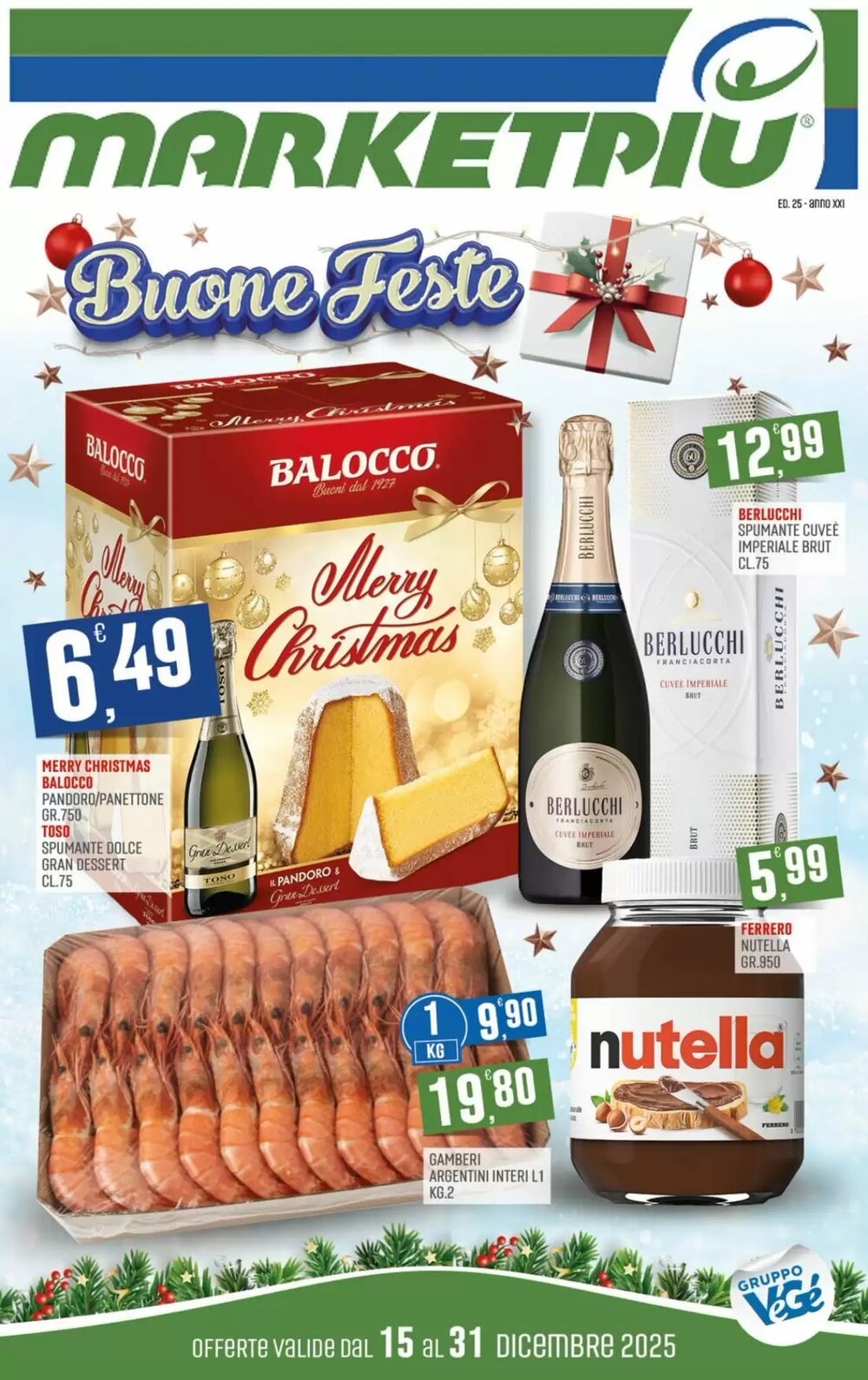 Volantino promozionale Marketpiù  valide dal 15/12/2025 - Pagina 1.