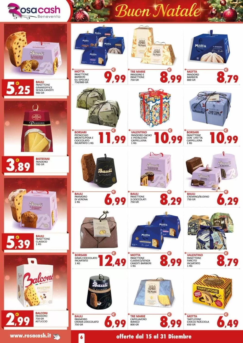 Volantino promozionale Rosa Cash  valide dal 15/12/2025 - Pagina 6.