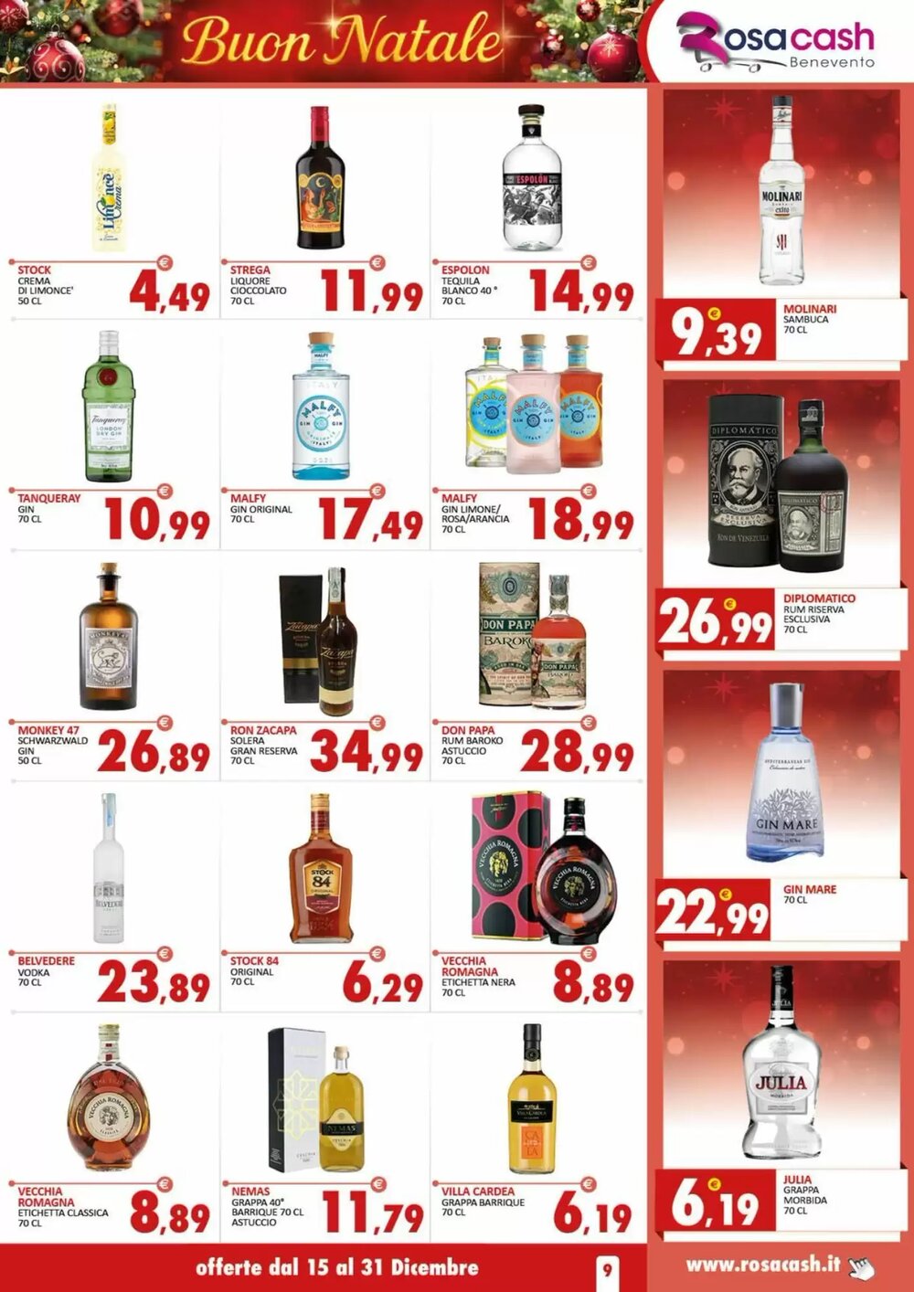 Volantino promozionale Rosa Cash  valide dal 15/12/2025 - Pagina 9.