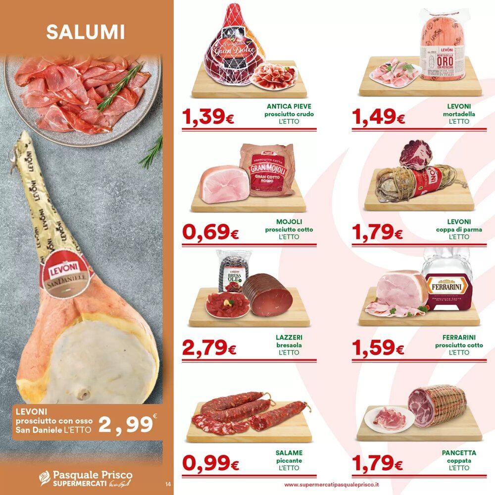 Volantino promozionale Supermercati Pasquale Prisco  valide dal 15/12/2025 - Pagina 14.