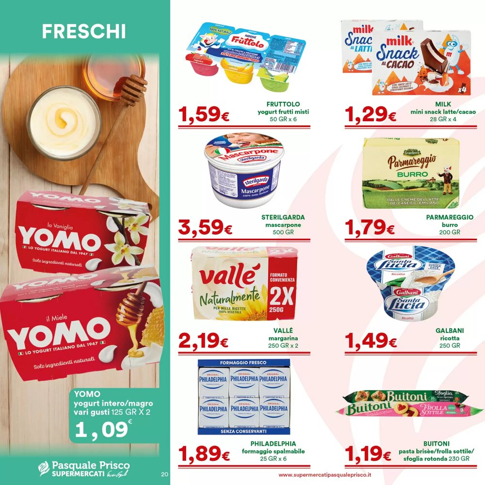 Volantino promozionale Supermercati Pasquale Prisco  valide dal 15/12/2025 - Pagina 20.