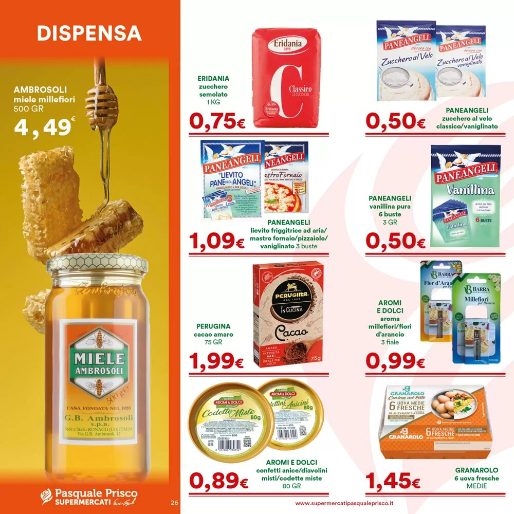 Volantino promozionale Supermercati Pasquale Prisco  valide dal 15/12/2025 - Pagina 26.