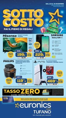 Volantino promozionale Euronics Tufano  valide dal 15/12/2025
