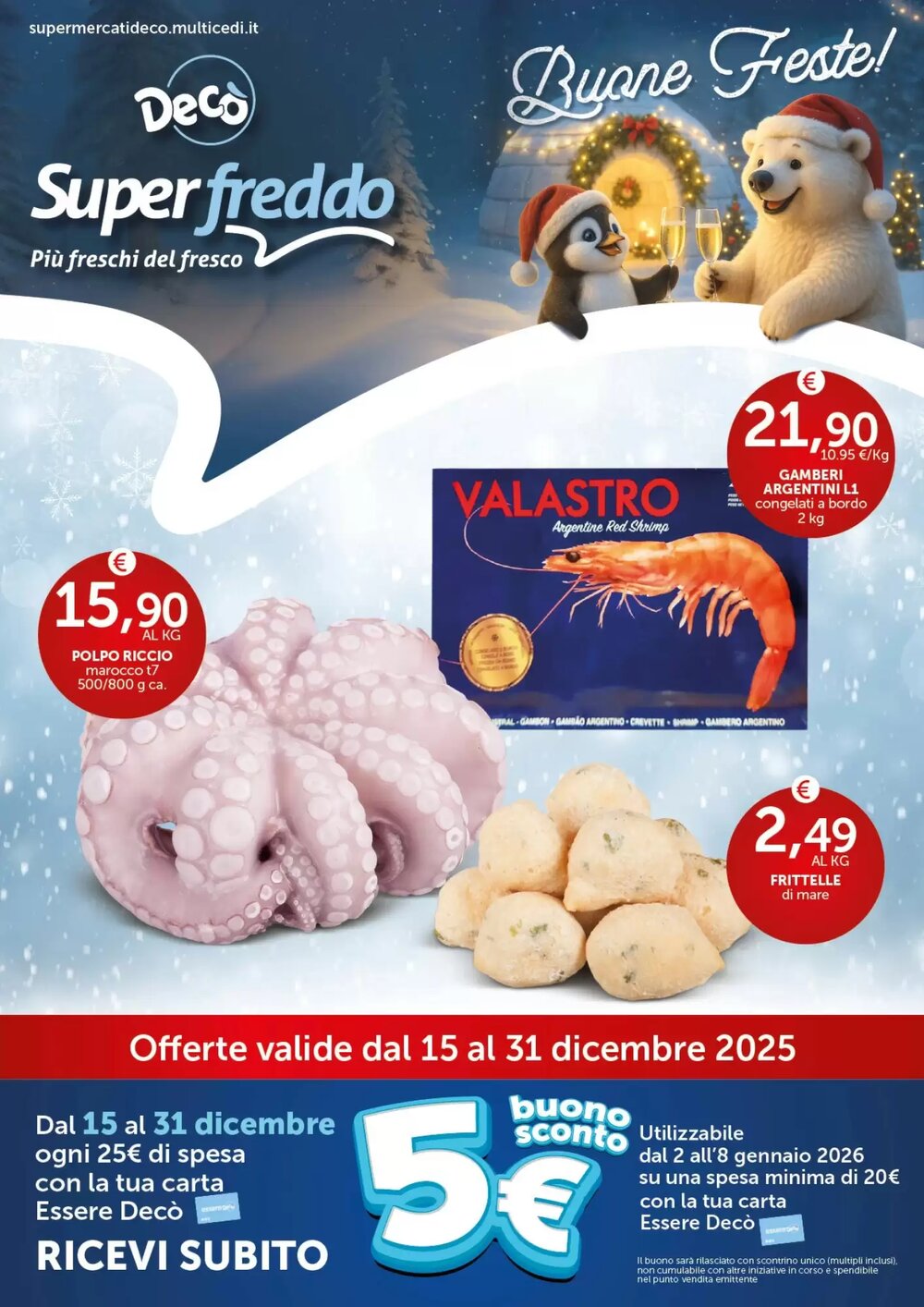 Volantino promozionale Deco Superfreddo  valide dal 15/12/2025 - Pagina 1.
