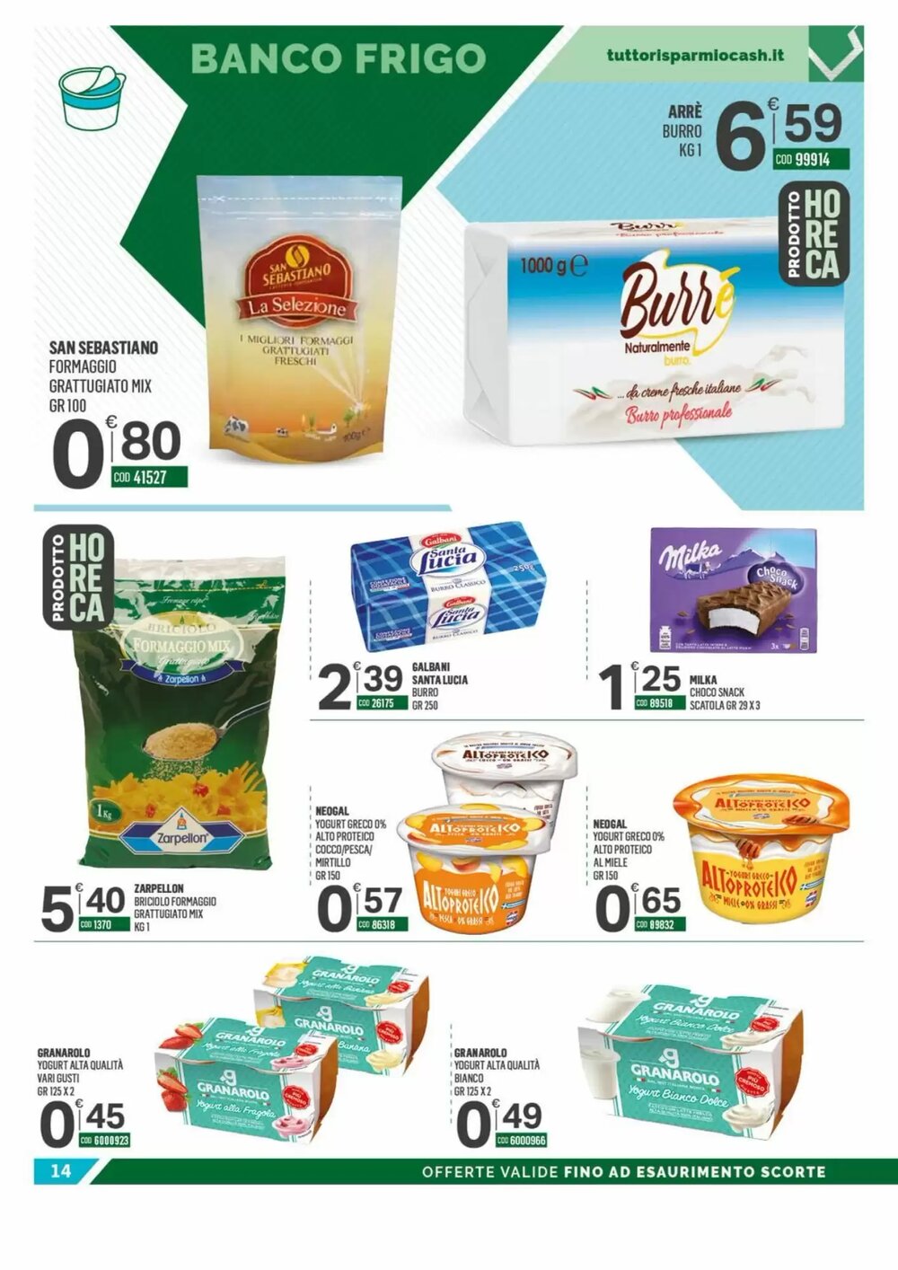 Volantino promozionale Tutto Risparmio Cash&Carry  valide dal 15/12/2025 - Pagina 14.