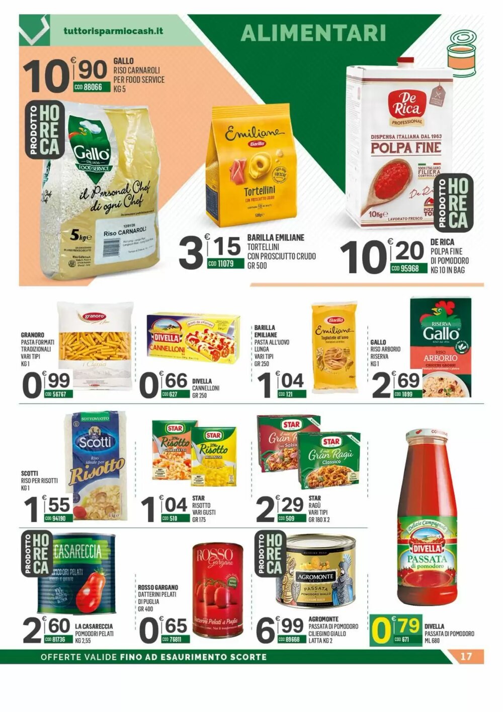 Volantino promozionale Tutto Risparmio Cash&Carry  valide dal 15/12/2025 - Pagina 17.
