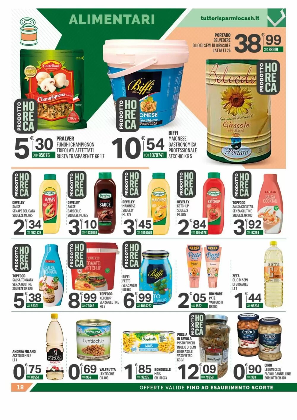 Volantino promozionale Tutto Risparmio Cash&Carry  valide dal 15/12/2025 - Pagina 18.