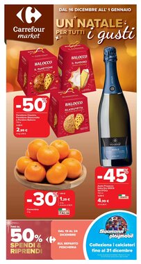 Volantino promozionale Carrefour Market valide dal 16/12/2025