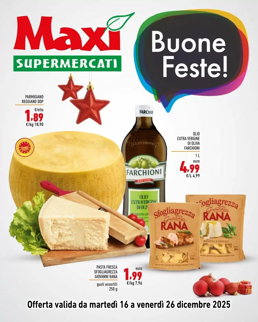 Volantino promozionale Maxi Supermercati  valide dal 16/12/2025 - Pagina 1.