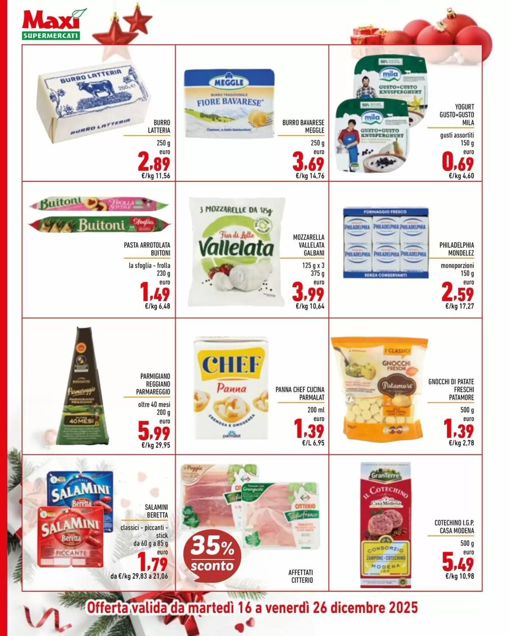 Volantino promozionale Maxi Supermercati  valide dal 16/12/2025 - Pagina 8.