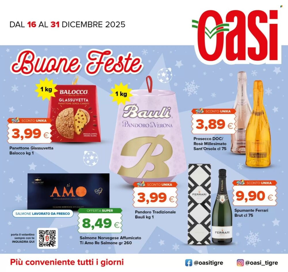Volantino promozionale Oasi  valide dal 16/12/2025 - Pagina 1.