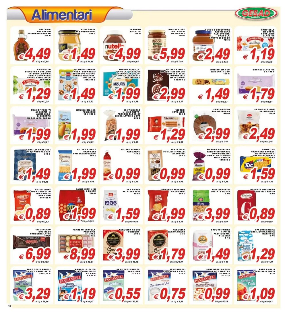 Volantino promozionale Gesad Supermercati  valide dal 16/12/2025 - Pagina 12.