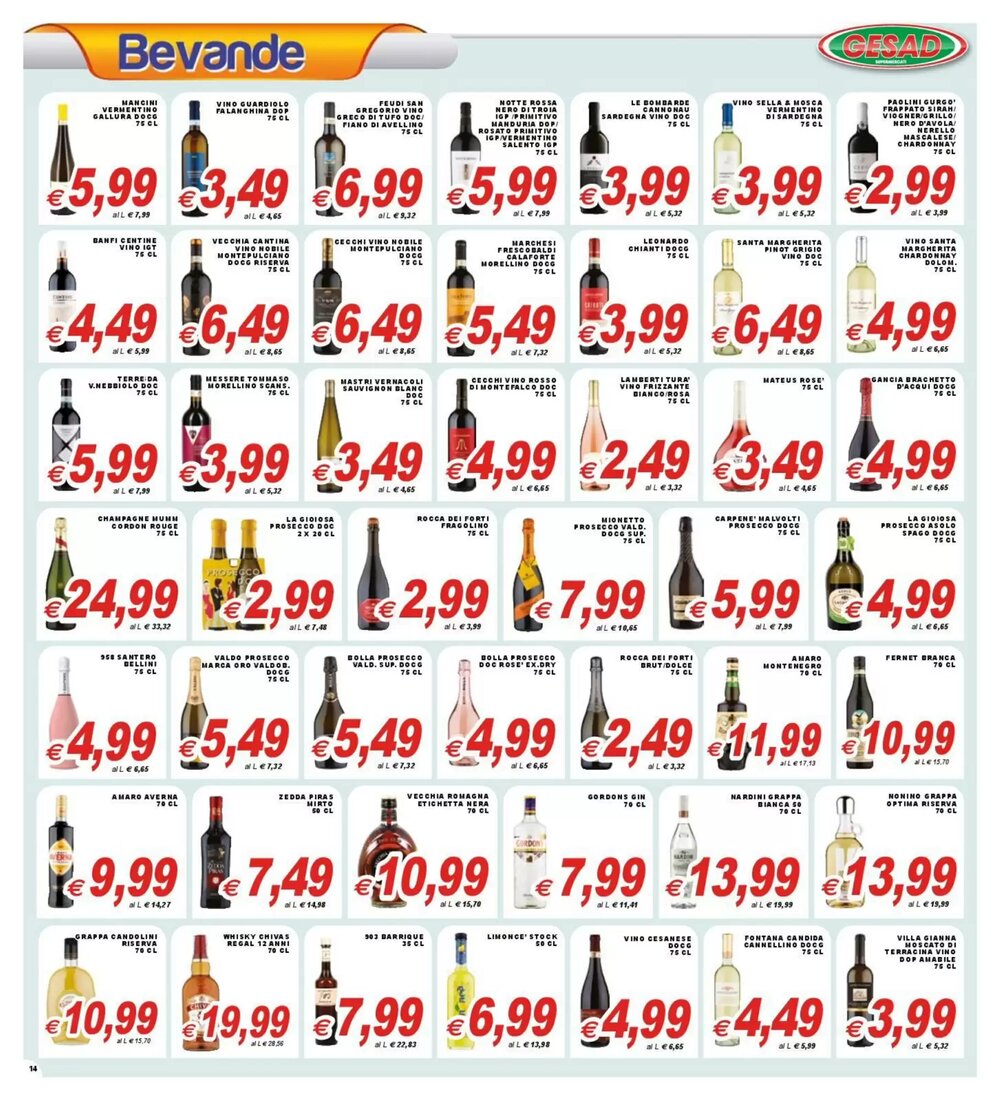 Volantino promozionale Gesad Supermercati  valide dal 16/12/2025 - Pagina 14.