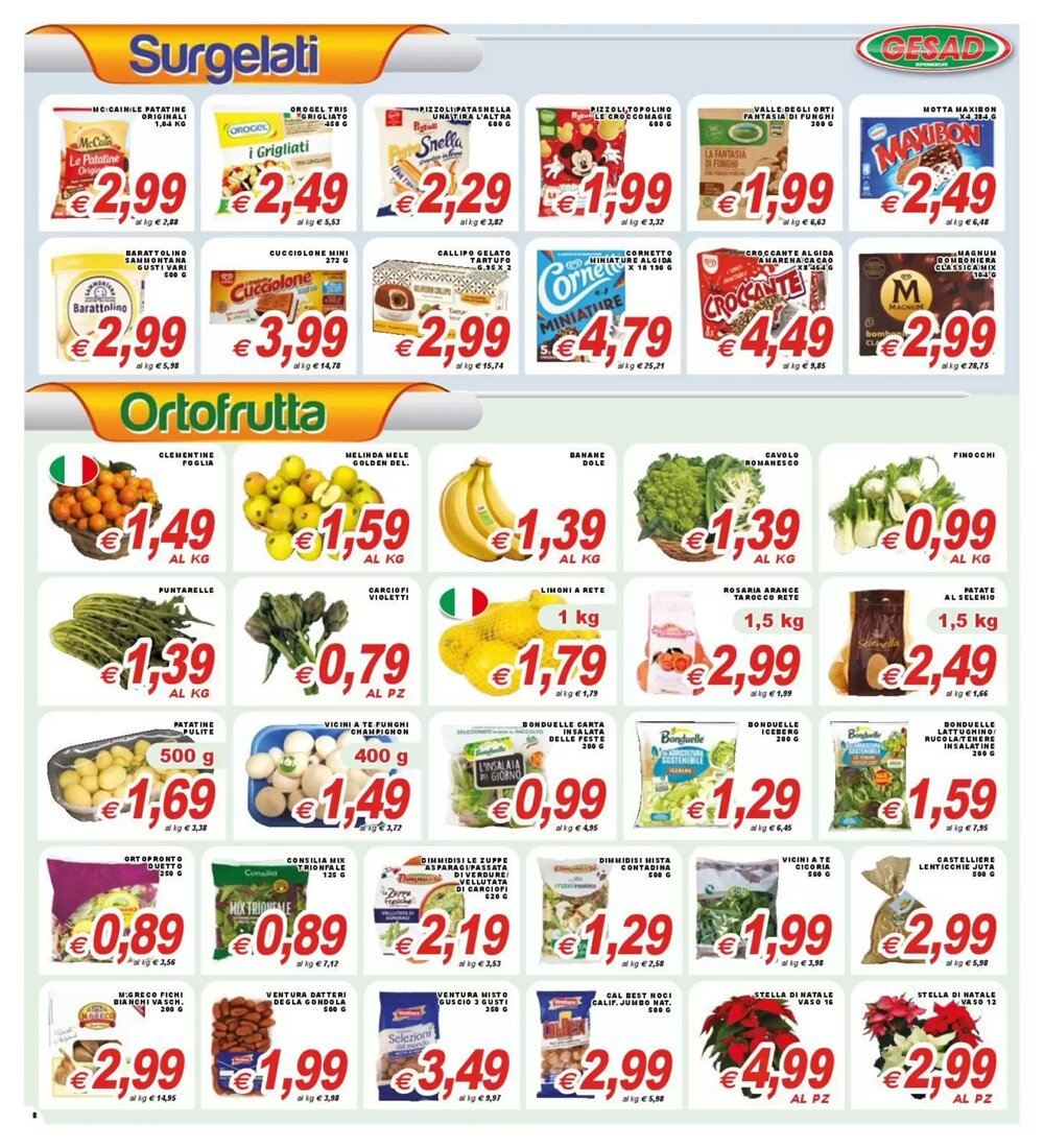 Volantino promozionale Gesad Supermercati  valide dal 16/12/2025 - Pagina 8.