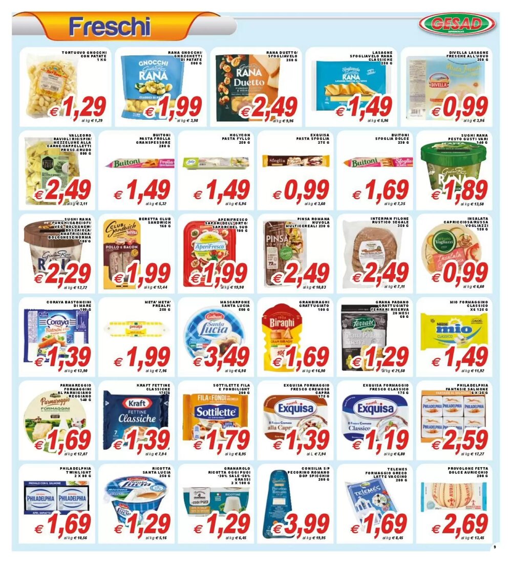 Volantino promozionale Gesad Supermercati  valide dal 16/12/2025 - Pagina 9.