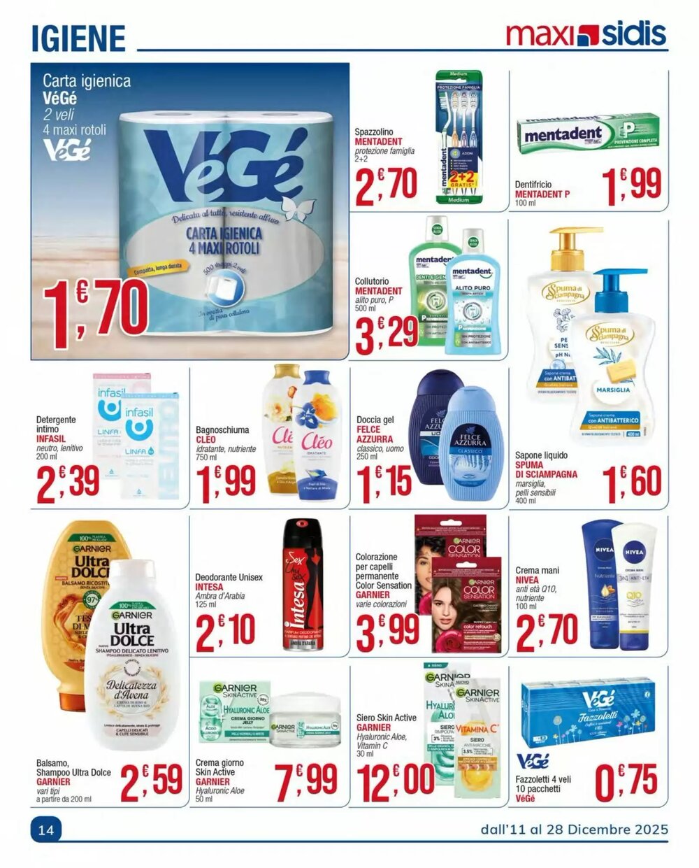 Volantino promozionale Sidis  valide dal 16/12/2025 - Pagina 14.