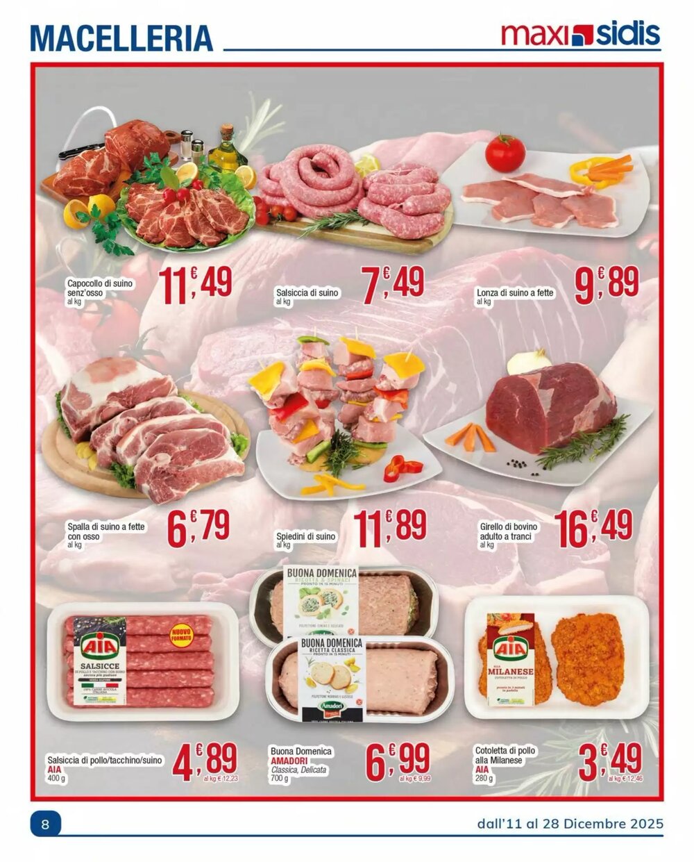 Volantino promozionale Sidis  valide dal 16/12/2025 - Pagina 8.