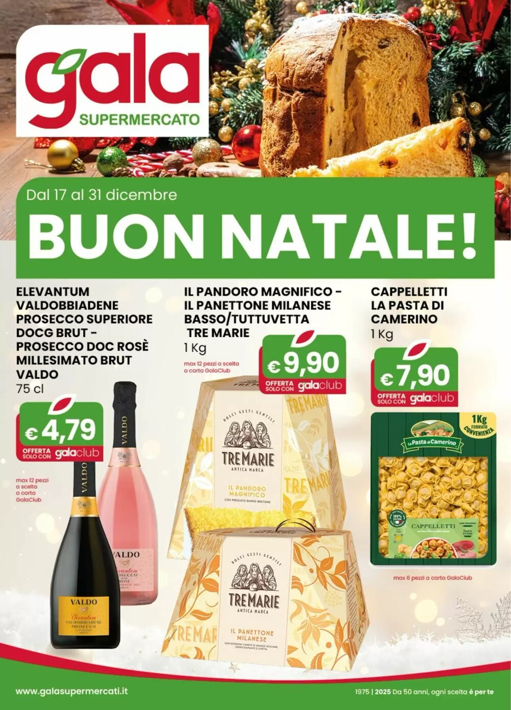 Volantino promozionale Gala Supermercati valide dal 17/12/2025 - Pagina 1.