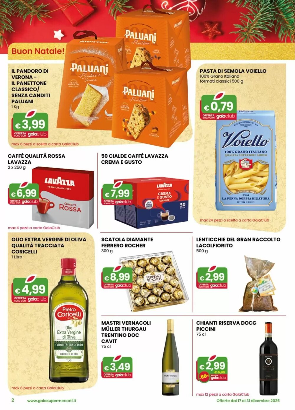 Volantino promozionale Gala Supermercati  valide dal 17/12/2025 - Pagina 2.