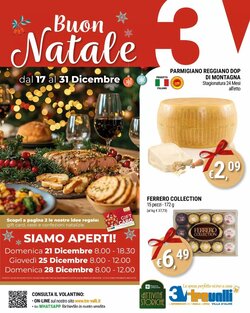 Volantino promozionale Tre Valli Supermercato valide dal 17/12/2025
