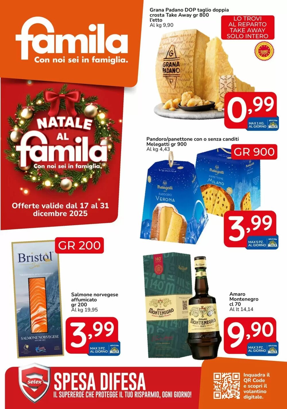 Volantino promozionale Famila  valide dal 17/12/2025 - Pagina 1.