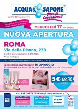 Volantino promozionale Acqua & Sapone  valide dal 17/12/2025