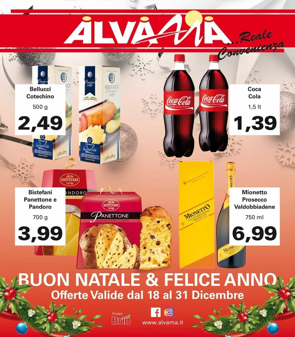 Volantino promozionale Alvama  valide dal 18/12/2025 - Pagina 1.
