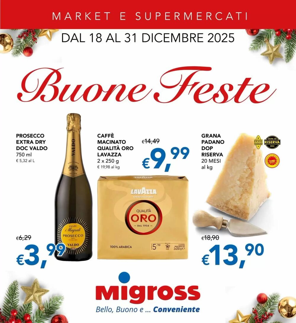 Volantino promozionale Migross Supermercati e Market  valide dal 18/12/2025 - Pagina 1.
