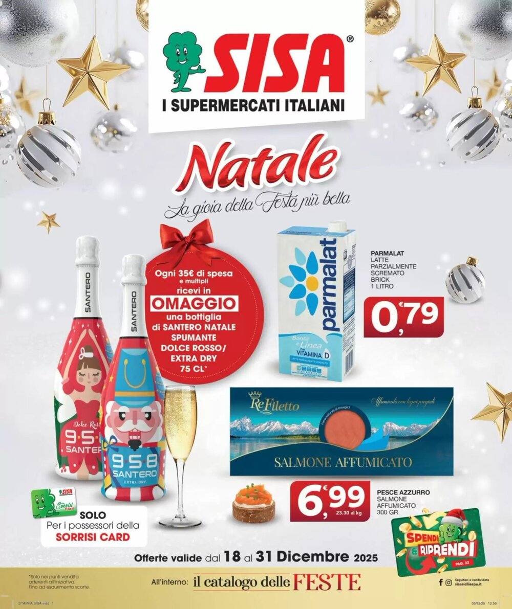 Volantino promozionale Sisa  valide dal 18/12/2025 - Pagina 1.