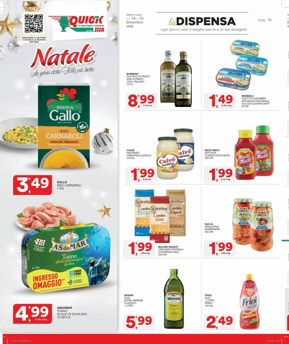 Volantino promozionale Quick Sisa  valide dal 18/12/2025 - Pagina 10.