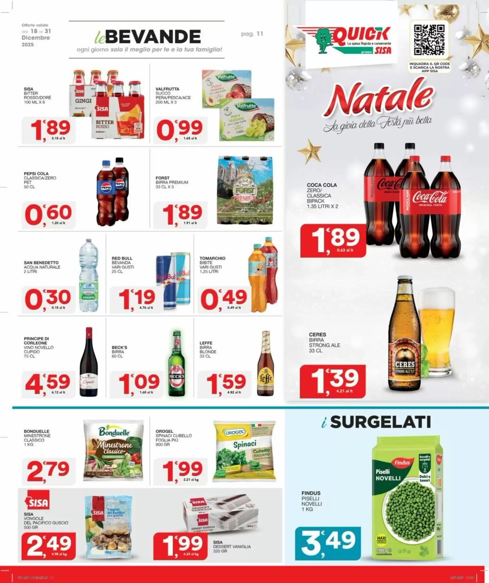 Volantino promozionale Quick Sisa  valide dal 18/12/2025 - Pagina 11.