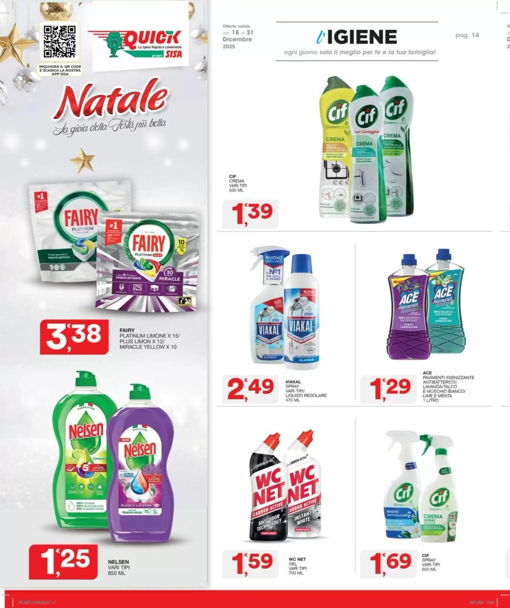 Volantino promozionale Quick Sisa  valide dal 18/12/2025 - Pagina 14.