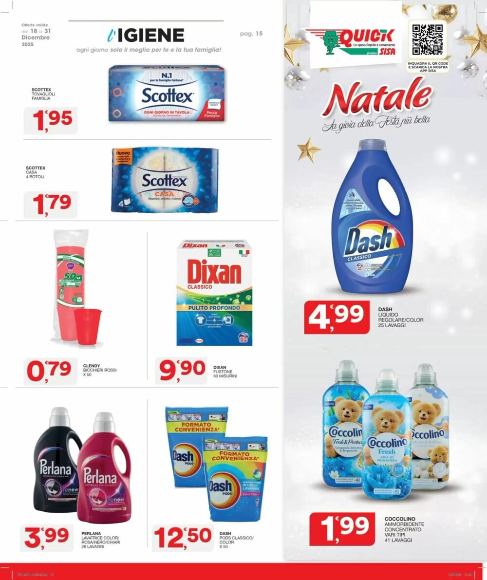 Volantino promozionale Quick Sisa  valide dal 18/12/2025 - Pagina 15.