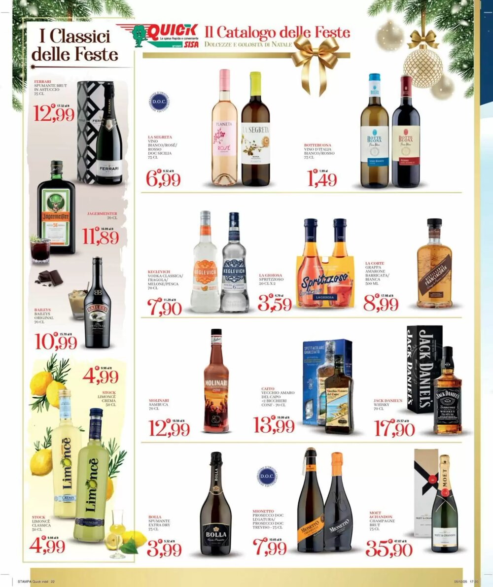 Volantino promozionale Quick Sisa  valide dal 18/12/2025 - Pagina 22.