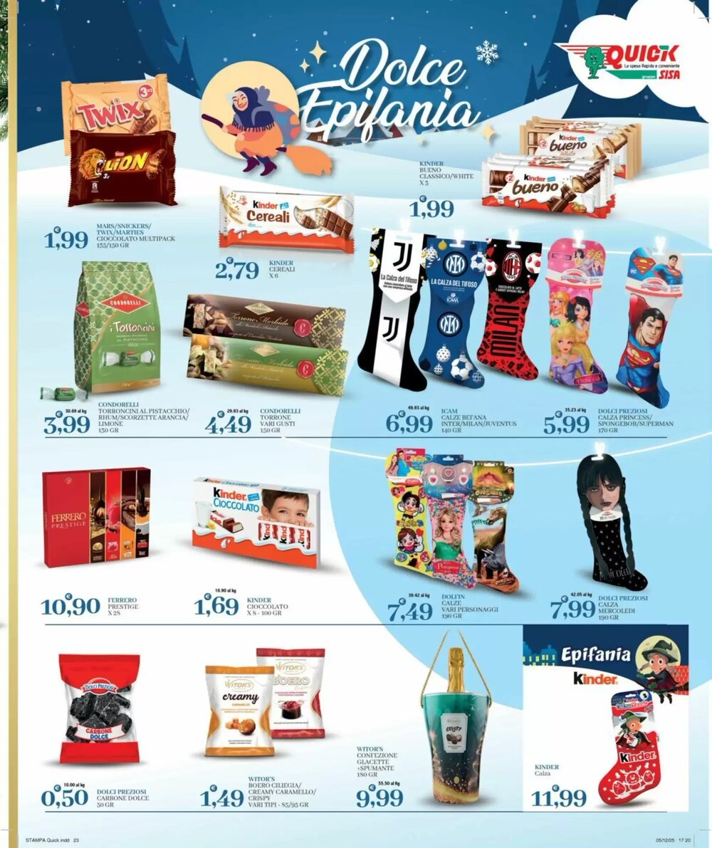 Volantino promozionale Quick Sisa  valide dal 18/12/2025 - Pagina 23.