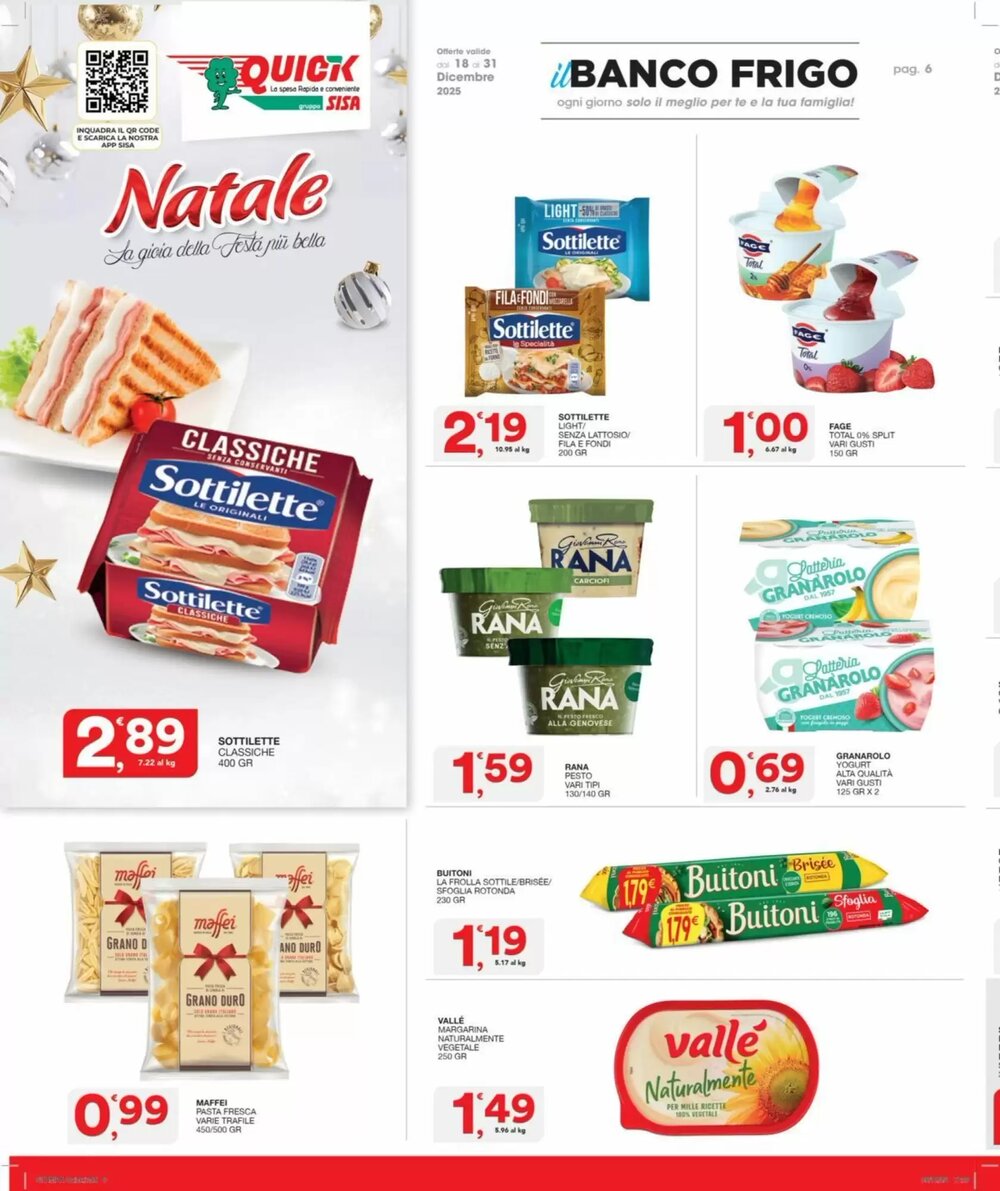 Volantino promozionale Quick Sisa  valide dal 18/12/2025 - Pagina 6.