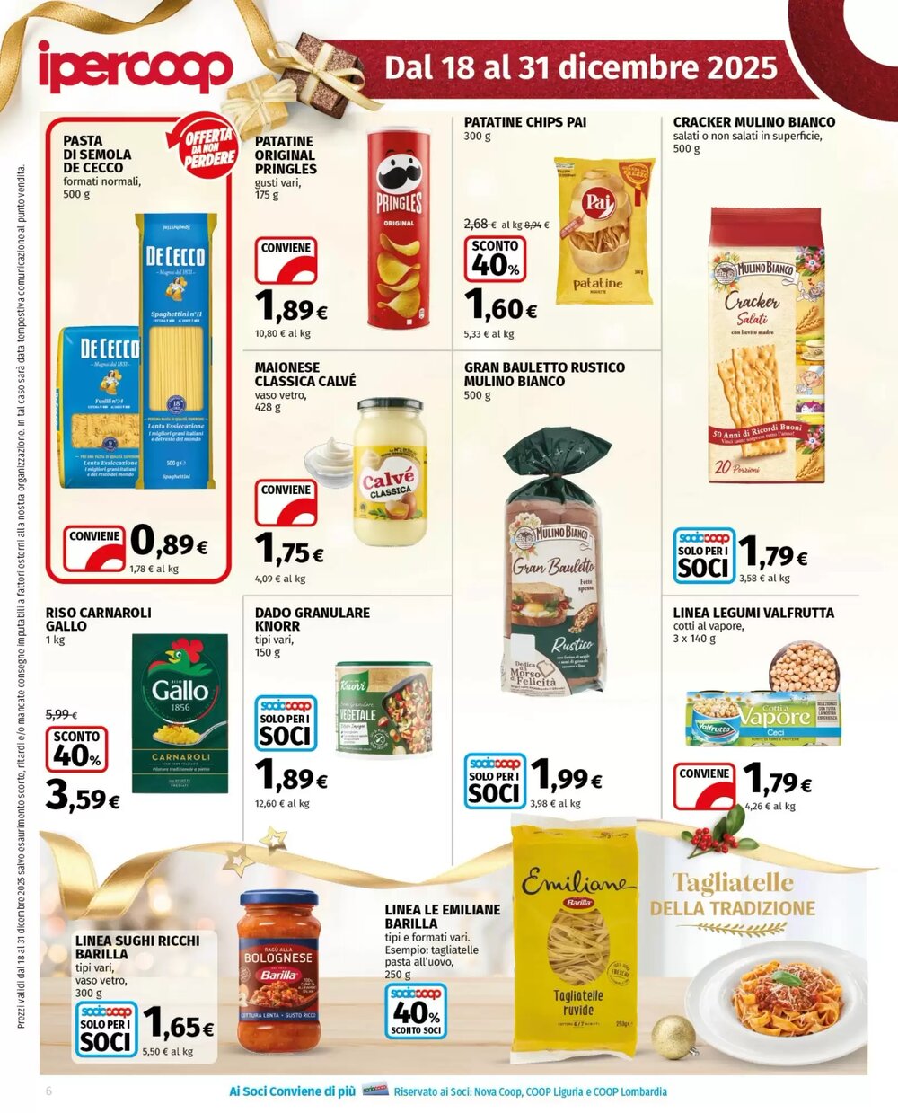 Volantino promozionale Ipercoop  valide dal 18/12/2025 - Pagina 6.