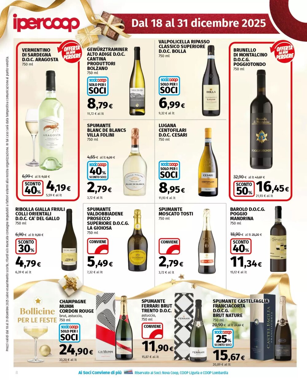 Volantino promozionale Ipercoop  valide dal 18/12/2025 - Pagina 8.