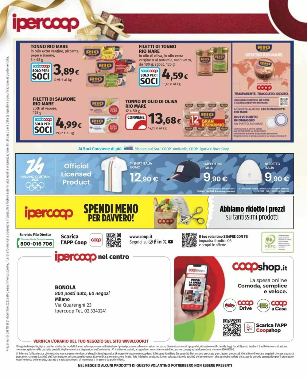 Volantino promozionale Ipercoop  valide dal 18/12/2025 - Pagina 28.