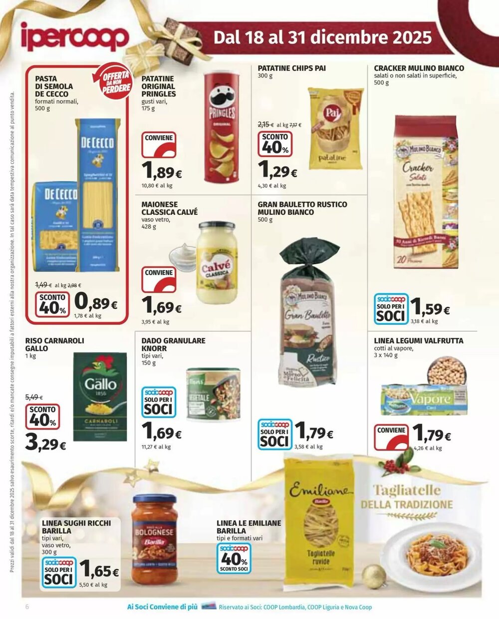 Volantino promozionale Ipercoop  valide dal 18/12/2025 - Pagina 6.