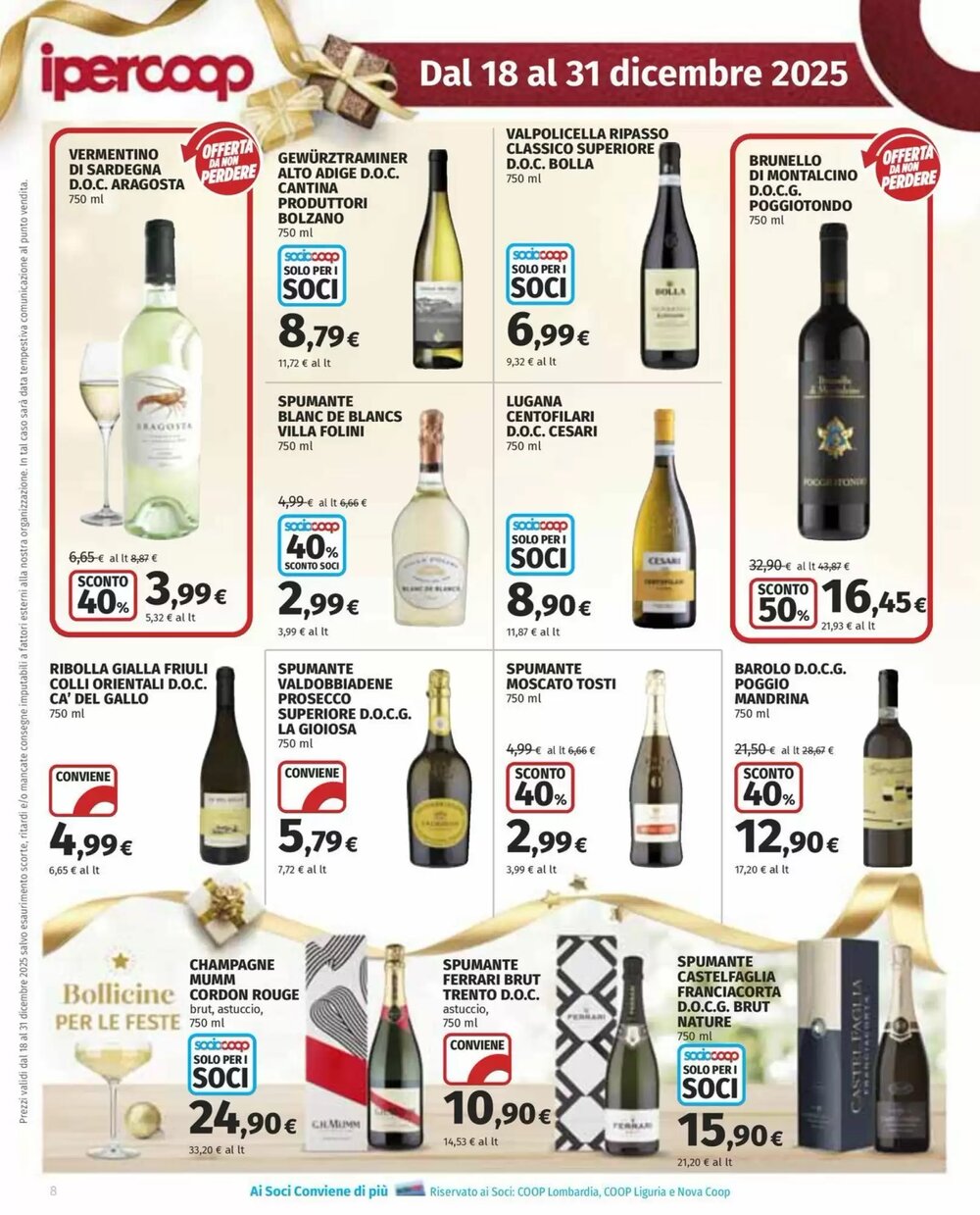 Volantino promozionale Ipercoop  valide dal 18/12/2025 - Pagina 8.