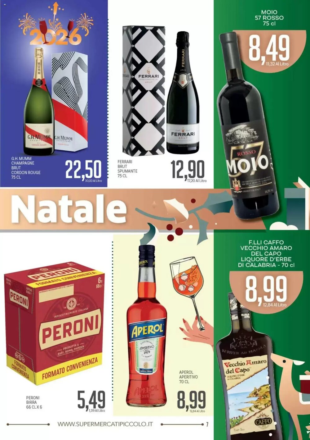 Volantino promozionale Supermercati Piccolo  valide dal 18/12/2025 - Pagina 7.