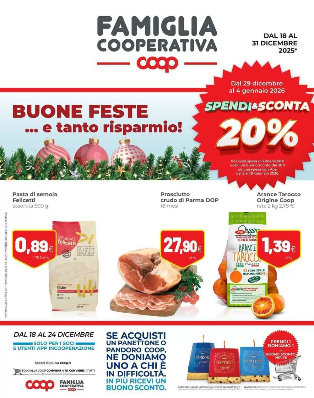 Volantino promozionale Coop  valide dal 18/12/2025 - Pagina 1.