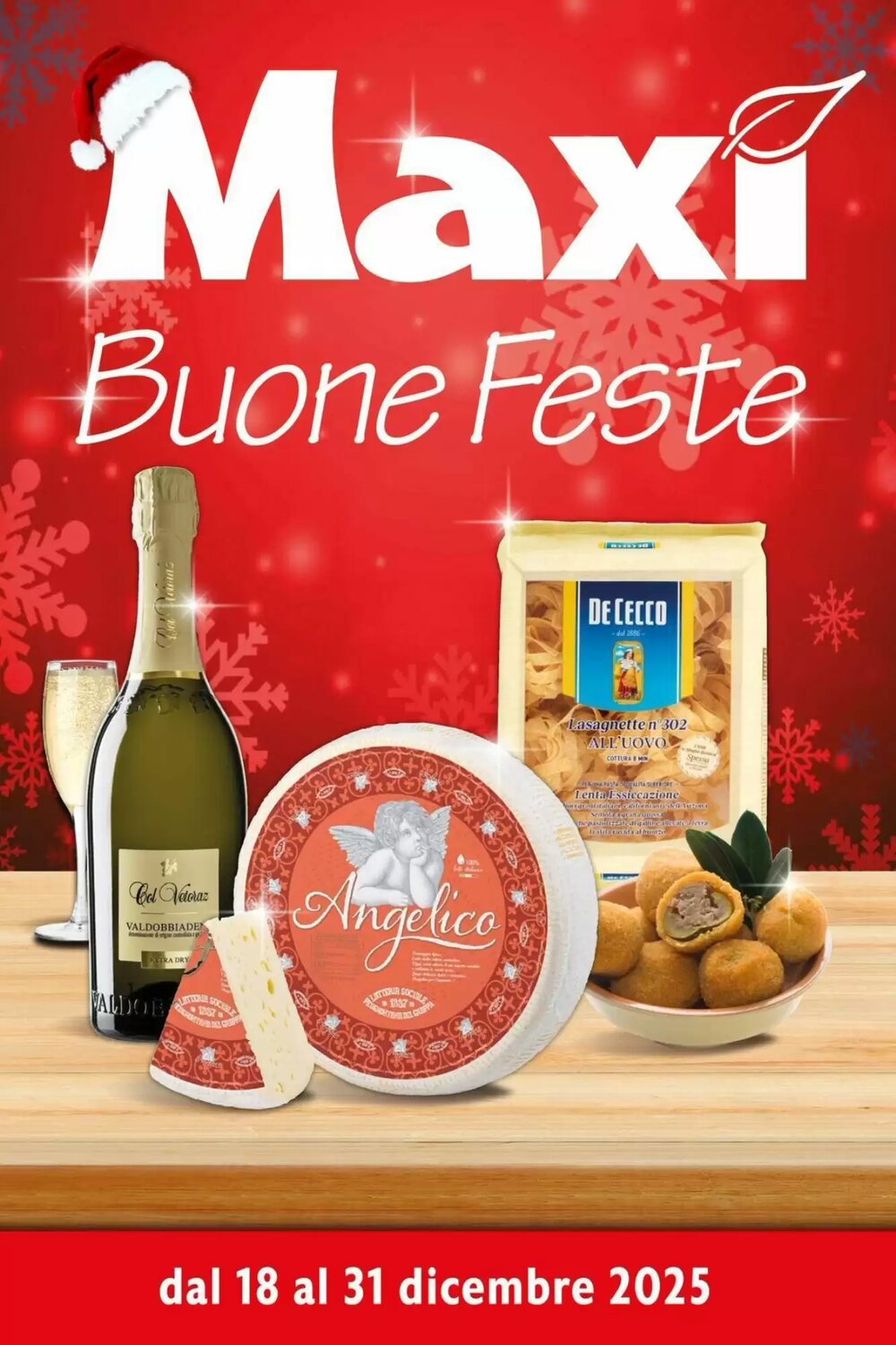 Volantino promozionale Maxi Supermercati  valide dal 18/12/2025 - Pagina 1.