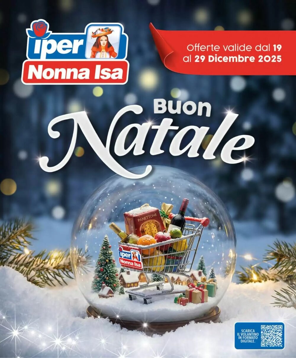 Volantino promozionale Iper Nonna Isa  valide dal 19/12/2025 - Pagina 1.