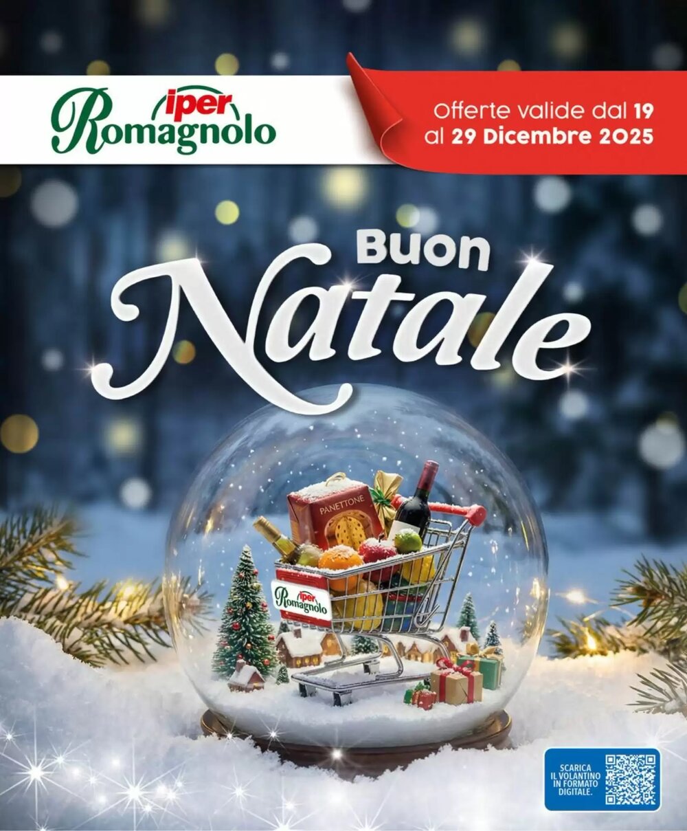Volantino promozionale Iper Romagnolo  valide dal 19/12/2025 - Pagina 1.
