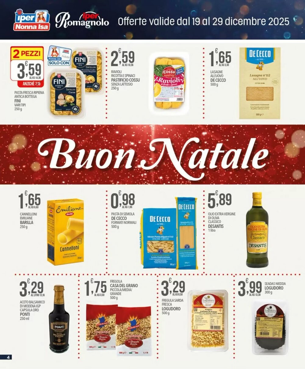 Volantino promozionale Iper Romagnolo  valide dal 19/12/2025 - Pagina 4.
