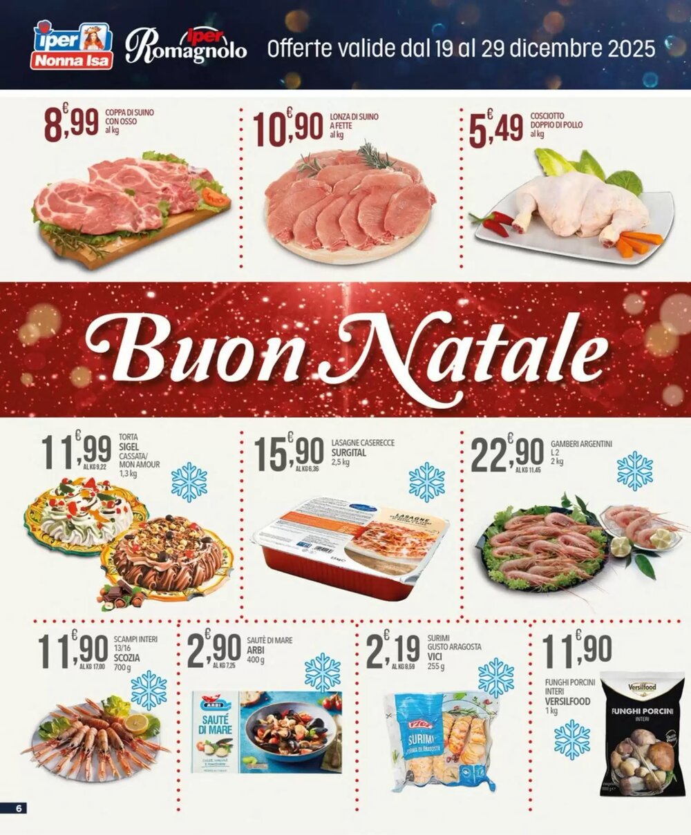Volantino promozionale Iper Romagnolo  valide dal 19/12/2025 - Pagina 6.